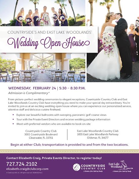 Clearwater Country Club Wedding Open House Event in Tampa Bay