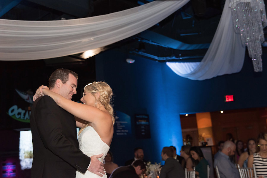 Bride and Groom Wedding First Dance Portrait |Photo by Tampa Bay Wedding Photographer Kristen Marie Photography