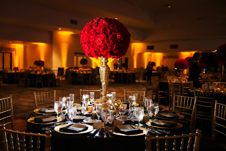 Elegant Red And Black Tampa Bay Wedding Saddlebrook Resort