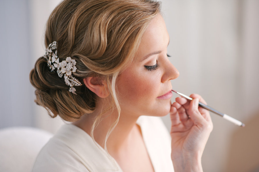 Wedding Day Makeup | Bride Getting Ready on Wedding Day | Elegant Bridal Up-Do