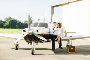 Tampa Bay Airport-Airplane Engagement Session | Tampa Bay Wedding Photographer Ailyn La Torre Photography