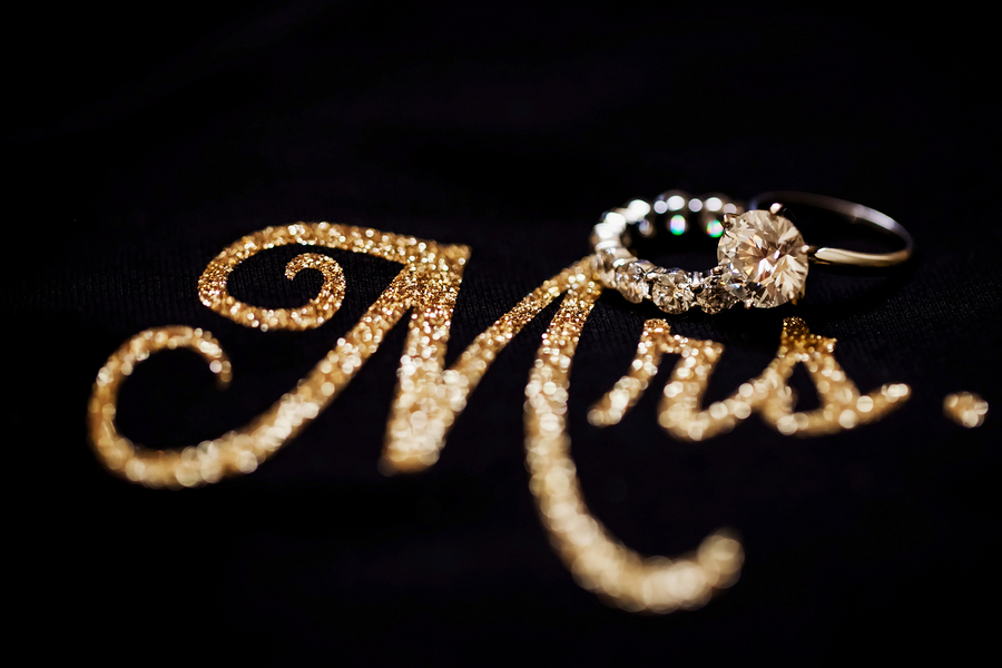 Picture of Wedding Rings| Glitter Mrs| Photo by Tampa Bay Wedding Photographer Limelight Photography