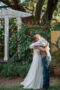 Bride and Groom First Look Wedding Day Portrait | Tampa Bay Wedding Photographer Jillian Joseph Photography