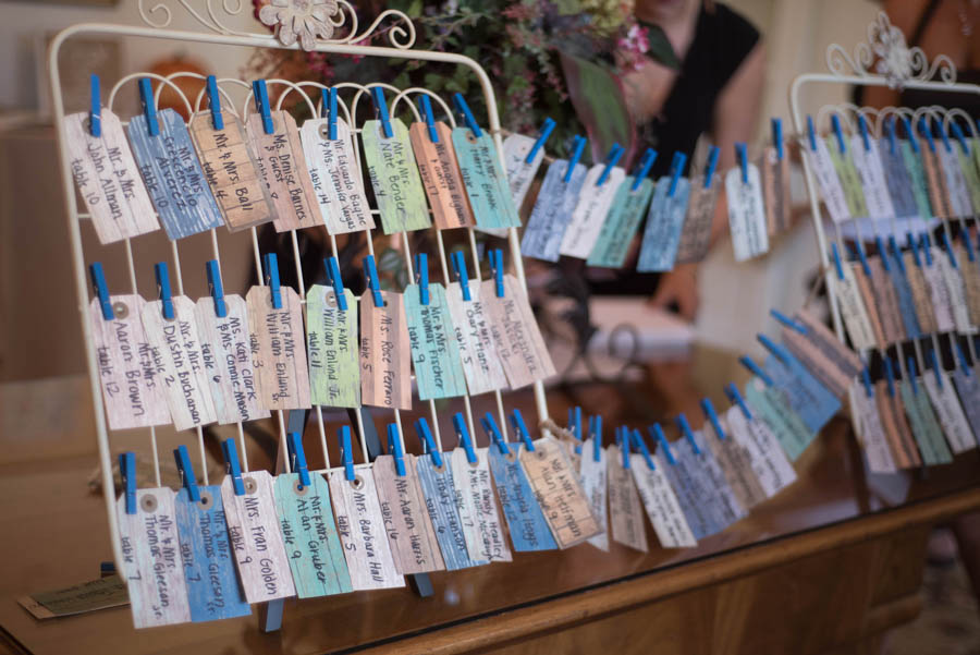Vintage Clothespin Name Tag Seating Chart