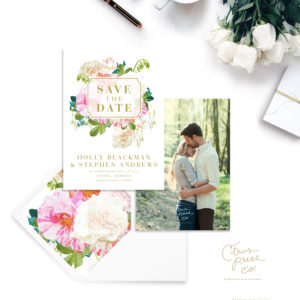 Wedding Stationery Save the Dates | Citrus Press Co. Wedding Invitations
