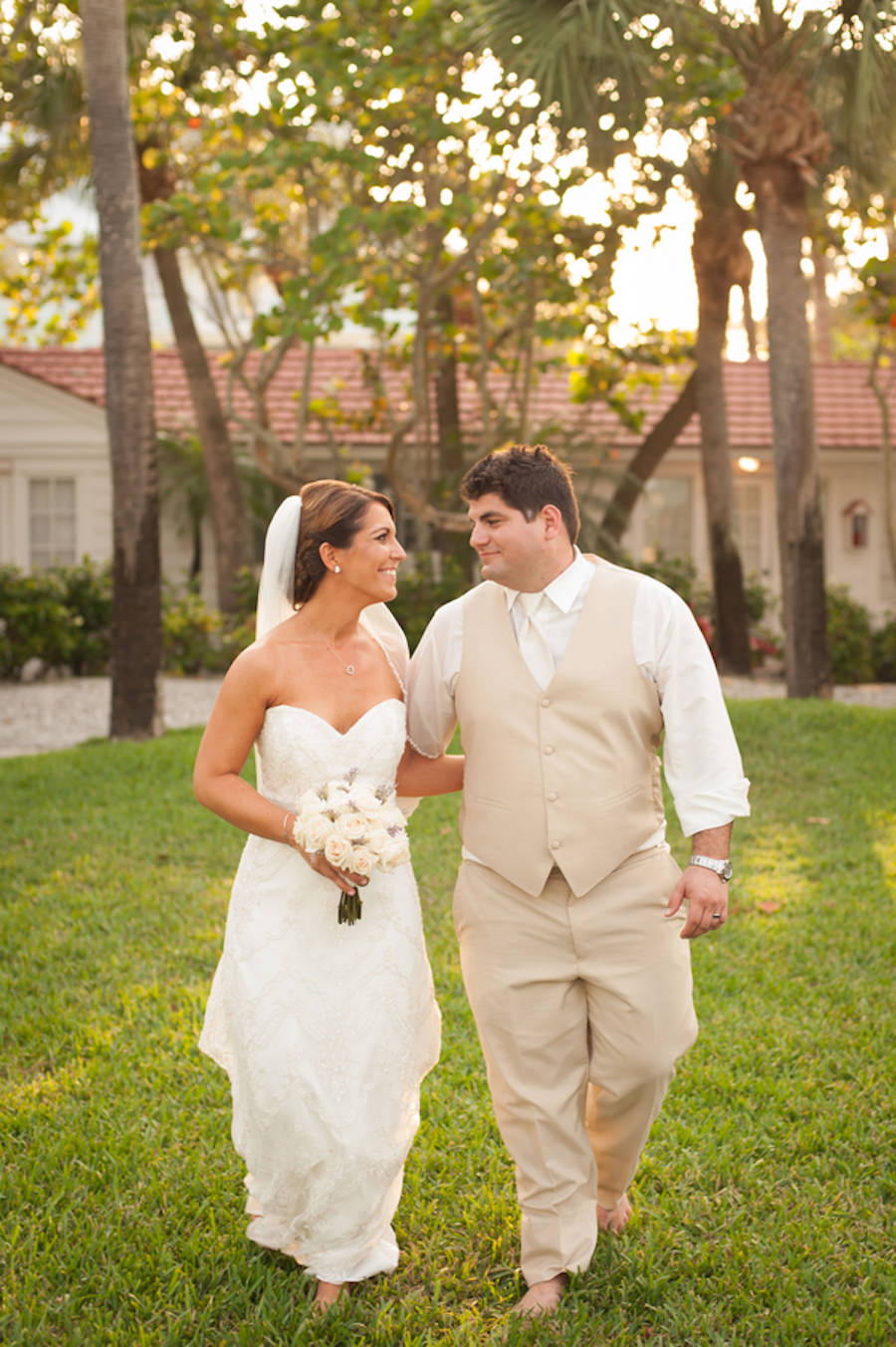 Clearwater Bride and Groom, Outdoor Bridal Wedding Portrait