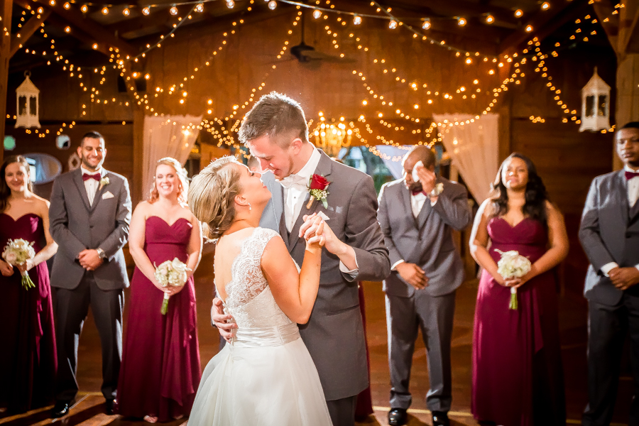 Wedding Reception Bride and Groom First Dance by Tampa Wedding Photographer Rad Red Creative 