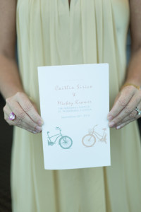 Wedding Ceremony Program with Bicycle Detail | Saint Petersburg Wedding Photographer Roohi Photography