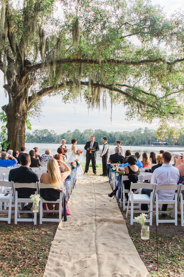 Rustic, Outdoor Wedding Ceremony at The Barn at Crescent Lake | Tampa Wedding Photographer Jillian Joseph Photography