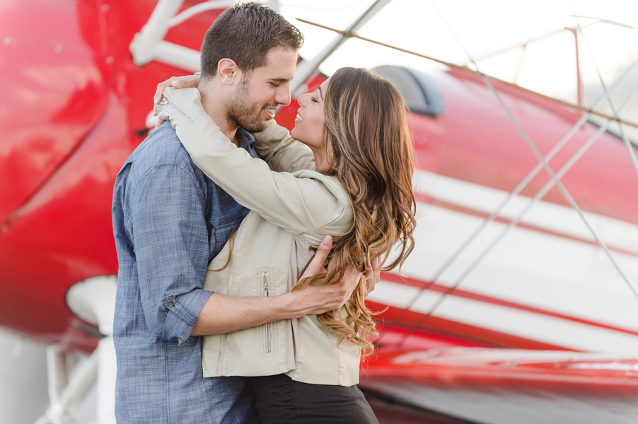 Travel Inspired St. Pete Engagement Portrait Photography with Airplane | St. Petersburg Wedding Photogrpaher Marc Edwards Photographs
