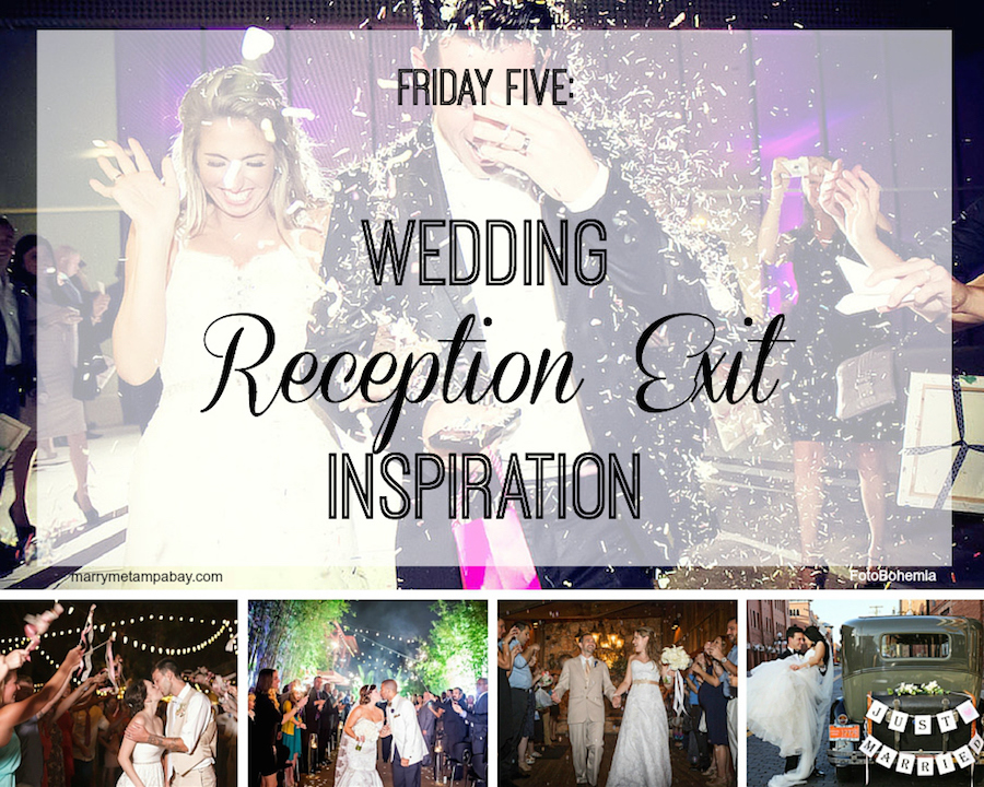 Friday Five, Wedding Exit Inspiration and Ideas