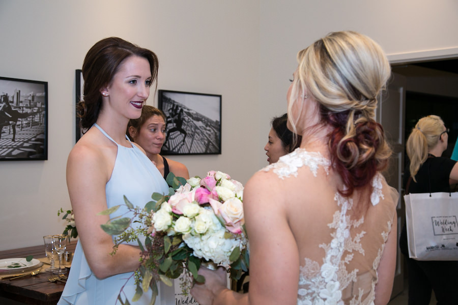 Marry Me Tampa Bay Wedding Week Sweat and Sparkle Bridal Show at the Bar Method Tampa Westshore | Dresses by Isabel O'Neil Bridal | Tampa Wedding Photographer Knight Light Imagery