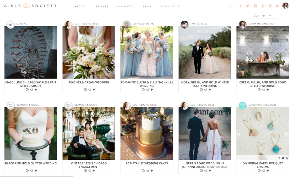 Wedding Blog Inspiration from the Aisle Society 