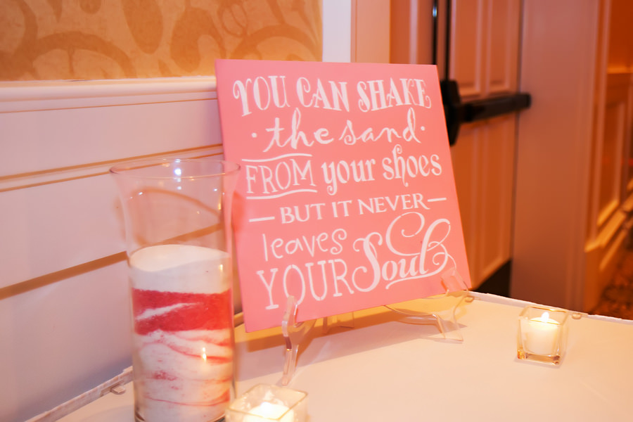 Clearwater Wedding Reception Guest, Beach Inspired Signage