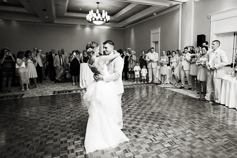 Clearwater Beach Wedding Reception Bride and Groom First Dance | Clearwater Wedding Venue The Sandpearl Resort