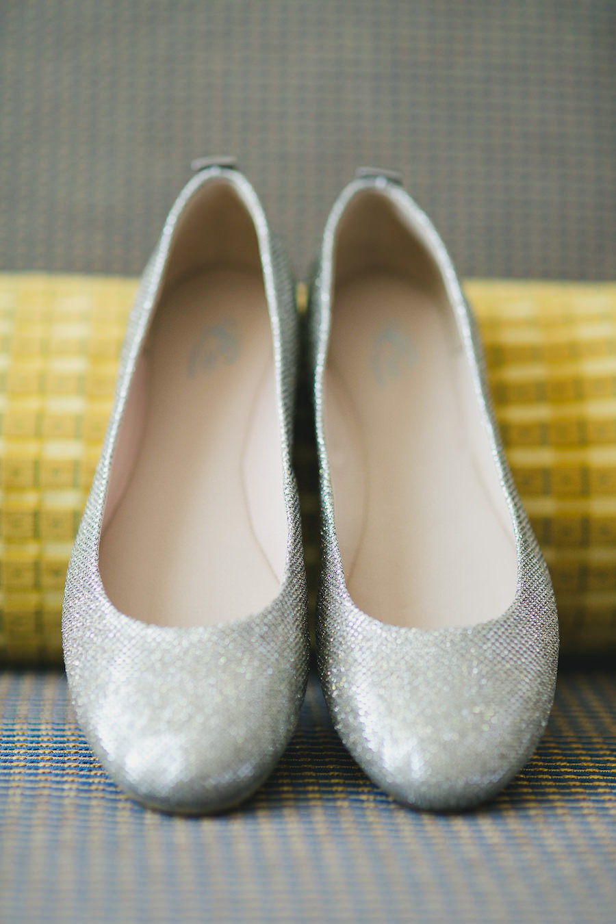 Wedding, Silver Bridal Shoes/Flats
