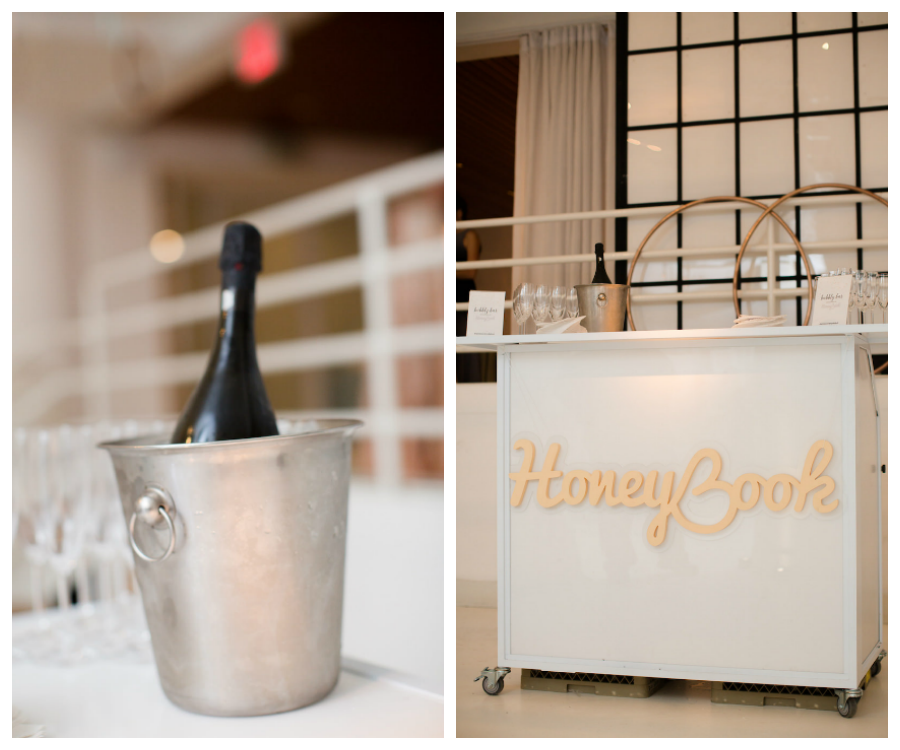 Honeybook Champagne Bar | Aisle Society NYC Bridal Market Launch Party