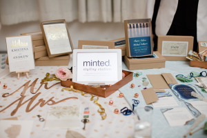 Wedding Invitation Minted Styling Station| Aisle Society NYC Bridal Market Launch Party