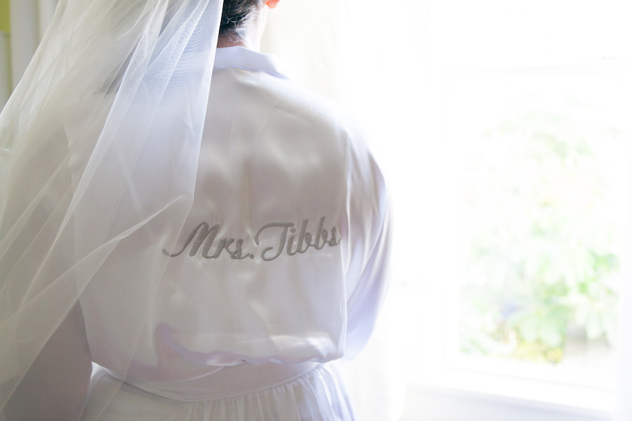 Getting Ready Details: Custom Mrs. Bridal Wedding Robe