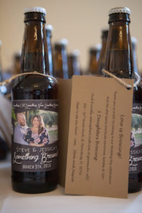 Craft Beer Wedding Favor with Customized Bride and Groom Label