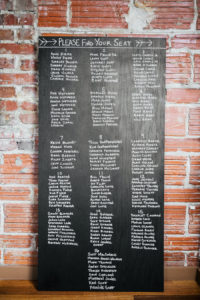 Chalkboard Sign Seating Chart