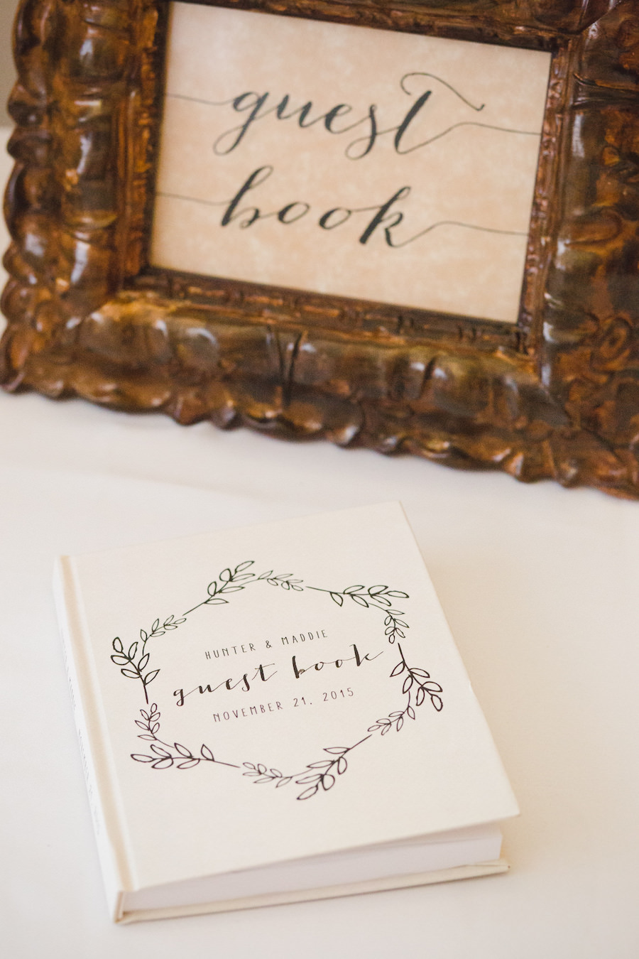 Black and White, Guest Book Sign-in