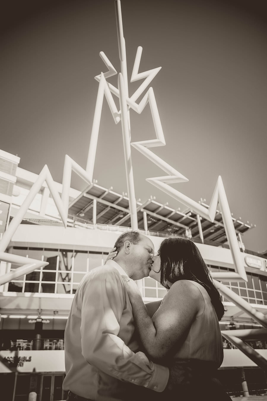 Tampa Lightning Themed Engagement Session at Amalie Arena | Kristen Marie Photography