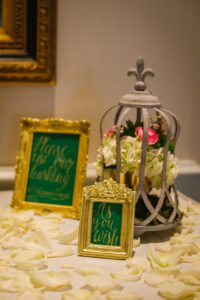 Rose Petal Wedding Guest Book | Garden Theme Wedding Ideas and Inspiration
