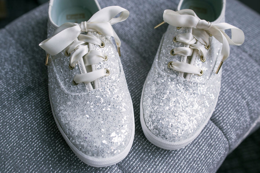 glitter wedding tennis shoes