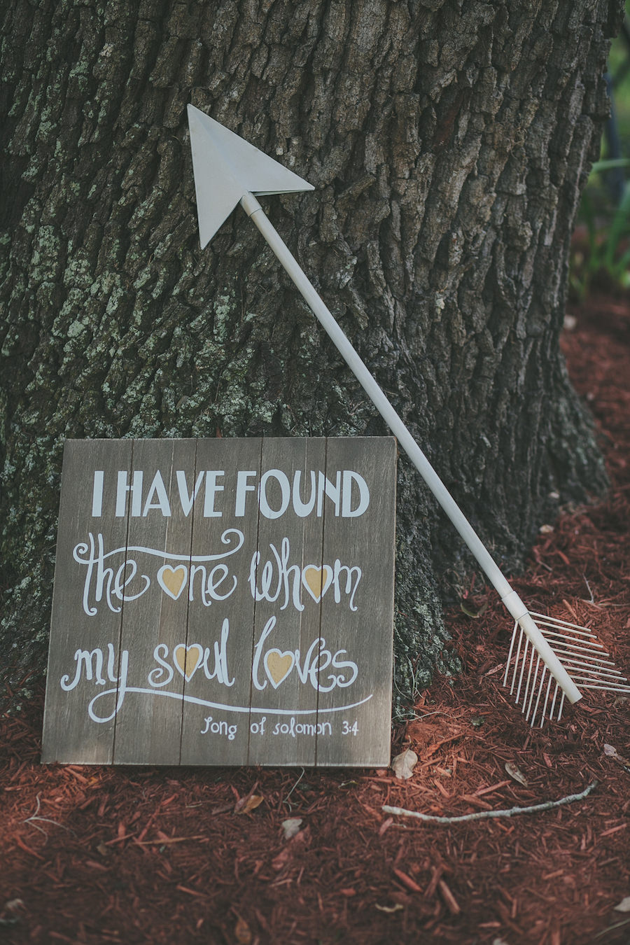I Have Found the One Whom My Soul Loves Wooden Wedding Ceremony Sign