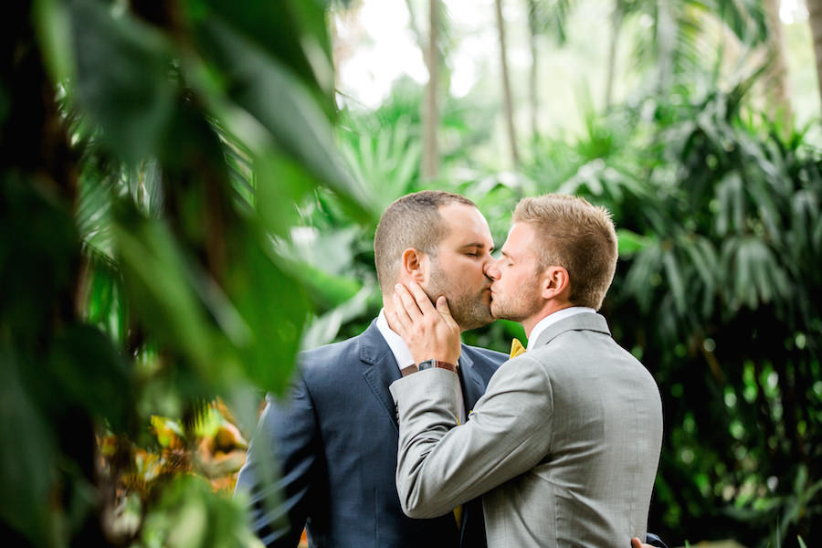 St. Petersburg Florida Outdoor LGBTQ Wedding Portrait
