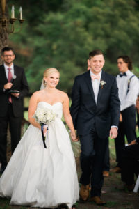 Outdoor Rustic Wedding Portrait of Bride and Groom Walking Down The Aisle | Dade City Wedding Photographer Kera Photography