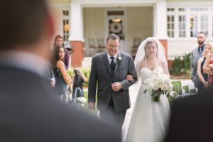 Bride and Dad Walking Down the Aisle | Bradenton Wedding Planner Special Moments