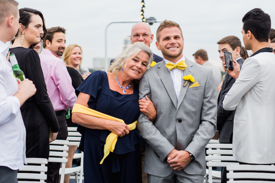 Mother and Son Walking Down The Aisle | Gay St Petersburg Wedding Ceremony Venue The Yacht Starship