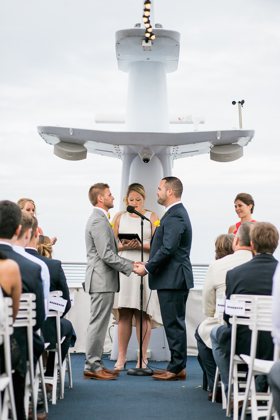 LGBTQ St. Petersburg Nautical Inspired Wedding Portrait | The Yacht Starship Wedding Ceremony Venue