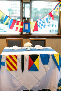 Nautical Theme Groom's Wedding Head Table | Yacht Starship St Petersburg Florida Wedding Reception Venue