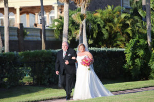 Bride and Father Walking Down the Aisle Wedding Portrait | St Petersburg Wedding Planner Exquisite Events