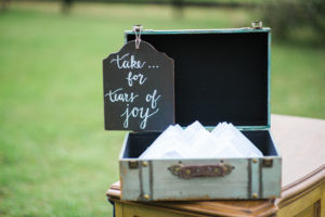 Wedding Ceremony Hankerchiefs For Guests | Rustic Wedding Decor Ideas | Tampa Bay Wedding Photographer Kera Photography