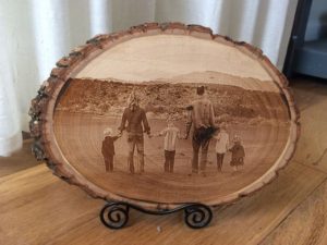 Rustic Family Photo on Wooden Round Father of the Bride Gift | Father’s Day Gift Ideas | Marry Me Tampa Bay
