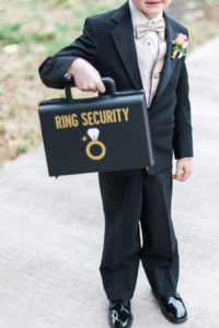 St. Pete Wedding Ceremony Ring Bearer with Ring Security Briefcase| Ring Bearer Tuxedo and Ring Box Ideas