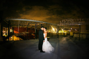 Outdoor, Nighttime Bride and Groom Wedding |Tampa Wedding Photographer Limelight Photography