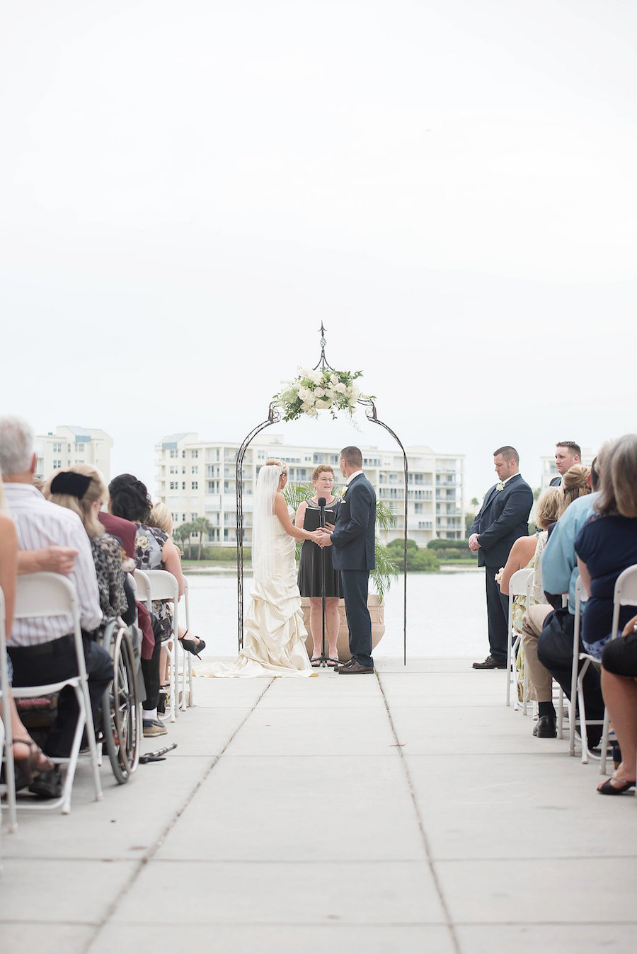 Waterfront St. Petersburg Wedding Ceremony | St. Pete Beach Rec Community Center Wedding Venue | Wedding Photographer Kristen Marie Photography
