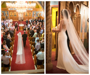St. Petersburg Wedding Ceremony at at Saint Sava Serbian Orthodox Church | Bride and Dad Walking Down the Aisle