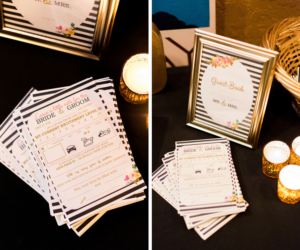 Black and White Wedding Guest Book and Sign in Table Ideas