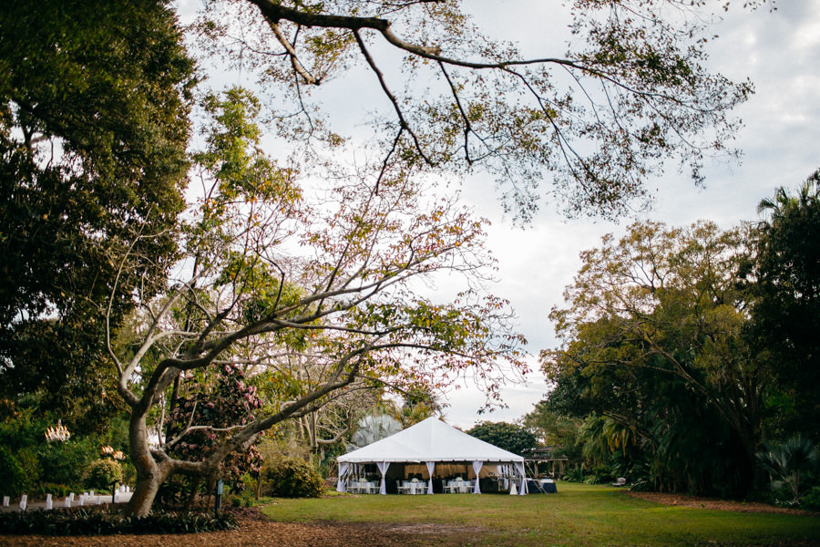 Outdoor Tented Wedding Reception | Sarasota Wedding Venue Marie Selby Gardens