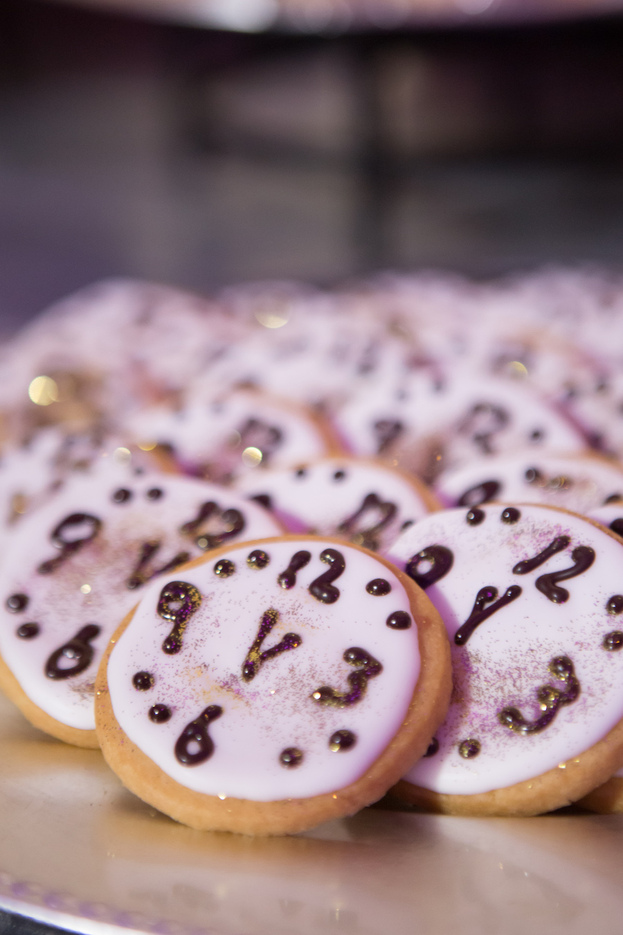 New Year’s Eve Wedding Clock Cookie Food Favors