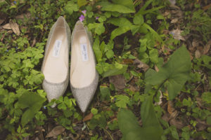 Jimmy Choo Romy 60 Wedding Shoes in Light Bronze Lamé Glitter Pointy Toe Pumps