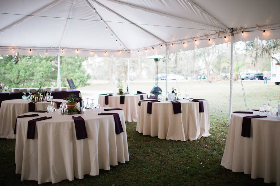 Outdoor Tented Florida Wedding Reception| Tampa Bay and Sarasota Wedding and Event Planner That Special Day Events