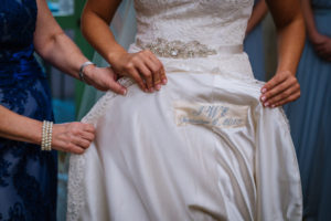 Something Blue Monogrammed Wedding Dress Label Sewn Into Wedding Gown Wedding Portrait