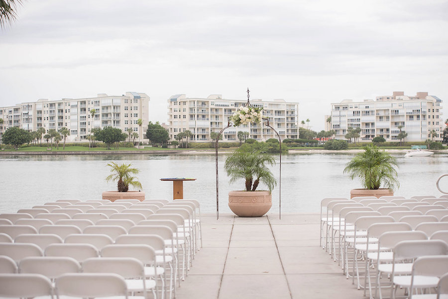 Waterfront St. Petersburg Wedding Ceremony | St. Pete Beach Rec Community Center Wedding Venue